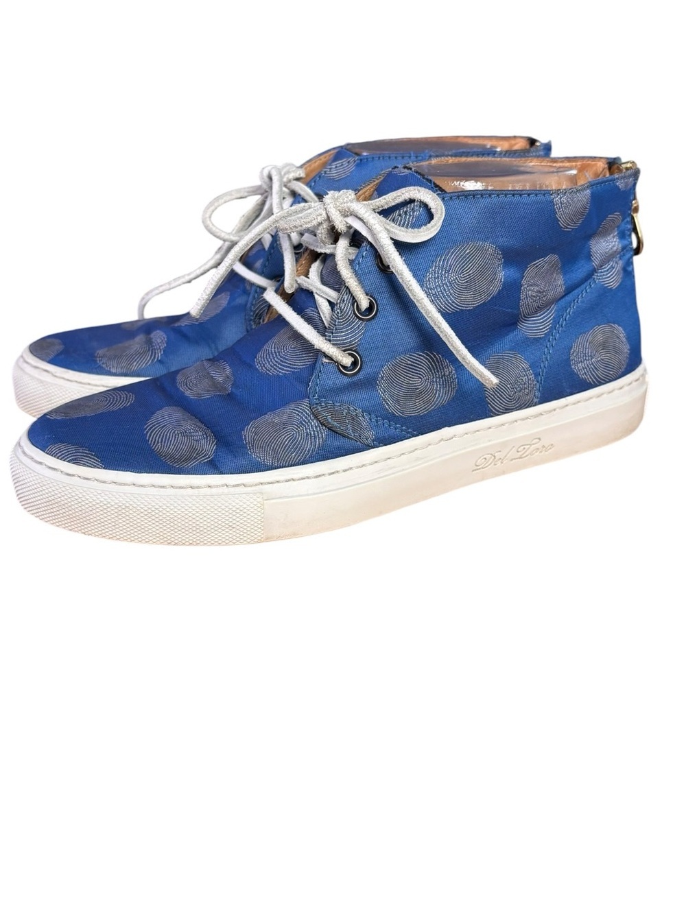 Del Toro Blue Polka Dot Chukka Sneakers - Men’s Sz 7/Women’s 9